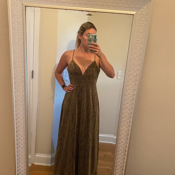 LULUS NWT Leopard Print Maxi Dress - Picture 5 of 5